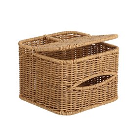 Basket BASILE 18x18xH13,5cm, natural
