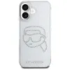 Karl Lagerfeld IML Rhinestones Karl Head - Case for iPhone 16 (transparent)