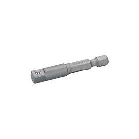 Adaptor for machine used nut driver sockets 1/4´ 50mm 3/8 w/pin