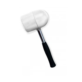 Tiler mallet, spherical and flat face, markless, 250gr