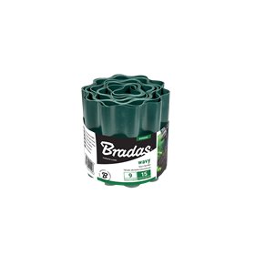 Lawn wavy board 9m x 10cm, green