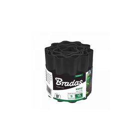 Lawn wavy board 9m x 20cm, black