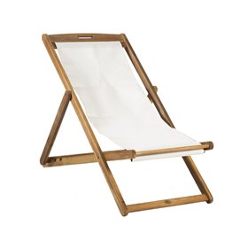 Deck chair FINLAY white