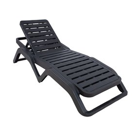 Deck chair SCIROCCO, dark grey