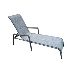 Deck chair DELGADO grey