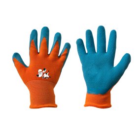 Gloves ORANGE latex, size 5