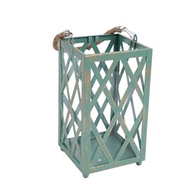 Lantern THALIE H20cm, green