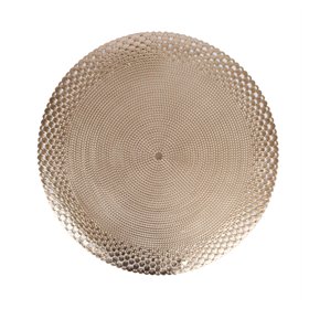 Placemat BUBBLES D38cm, golden