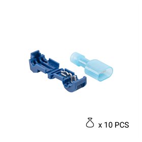 Connector for cables with maximum diameter 3,4mm BLUE, 10pcs.
