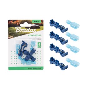 Connector for cables with maximum diameter 3,4mm BLUE