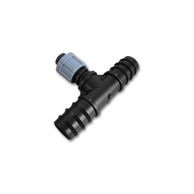 Tee, tape / 2 x 16mm hose barb