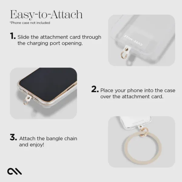 Case-Mate Phone Bangle - Wrist Strap for Smartphone (Nude)