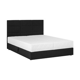 Continental bed LEIKO 160x200cm, black