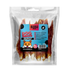 Bubu Pets duck breast on rawhide sticks 500g