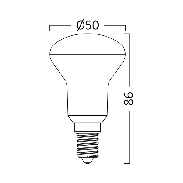 BRY-ADVANCE-6W-E14-R50-3000K-LED BULB