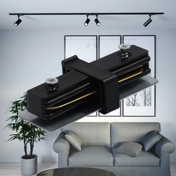 BRY-MIDDLE-2WRS-BLC-TRACK RAIL CONNECTOR