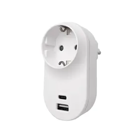 BRY-XLINE-TR1-1WAY-USBA/C-3.1A-W/CP-EU-SOCKET