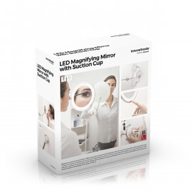 LED magnifying mirror with Flexible Arm and Suction Pad Mizoom InnovaGoods