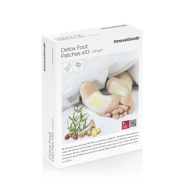 Detox Foot Patches Ginger InnovaGoods 10Units