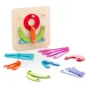 Wooden Set for Making Letters and Numbers Koogame InnovaGoods 27 Pieces