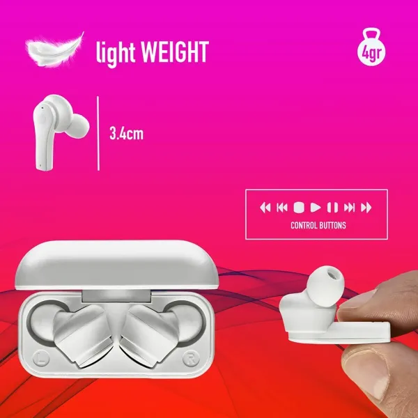 Bluetooth-наушники NGS ARTICABLOOMWHITE Белый Чёрный