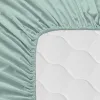 Fitted bottom sheet HappyFriday Basic Mint 200 x 200 x 32 cm