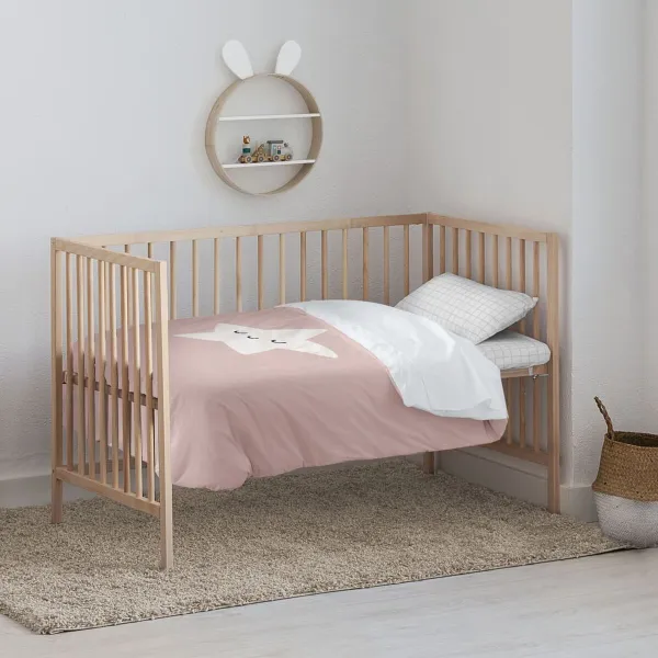 Pārtikas vāka komplekts Kids&Cotton Nadir Rozā 100 x 120 cm