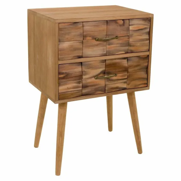 Naktsskapītis Alexandra House Living Dabisks 73 x 38 x 50 cm