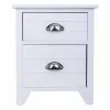 Nightstand Alexandra House Living White 28 x 45 x 38 cm