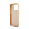DKNY Leather Checkered Mono Pattern & Printed Stripes - Case for iPhone 15 Pro Max (pink)