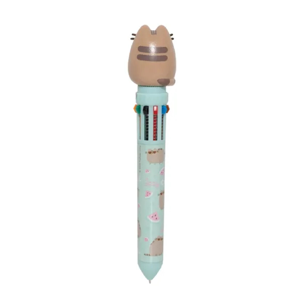 Pusheen - 10-color automatic ballpoint pen with a 3D figure from the Foodie collection