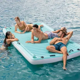 Надувной матрас Intex Water Lounge 310 x 183 cm Белый бирюзовый