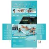 Надувной матрас Intex Water Lounge 310 x 183 cm Белый бирюзовый