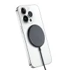 Crong MagSpot Wireless Charger – Aluminum MagSafe 15W Inductive Charger (Graphite)