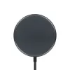 Crong MagSpot Wireless Charger – Aluminum MagSafe 15W Inductive Charger (Graphite)
