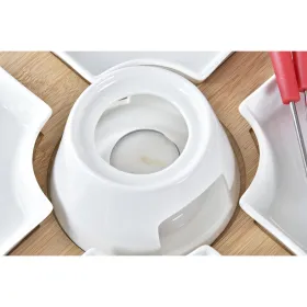 Fondue DKD Home Decor Punainen 26,5 x 26,5 x 1,5 cm (10 pcs)
