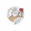 Fondiu DKD Home Decor Raudona 26,5 x 26,5 x 1,5 cm (10 pcs)