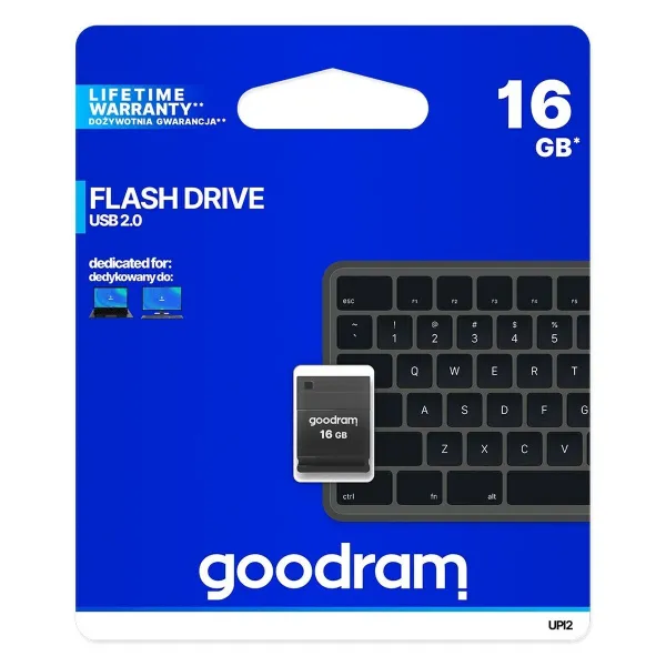 USB Zibatmiņa GoodRam UPI2 Melns 16 GB