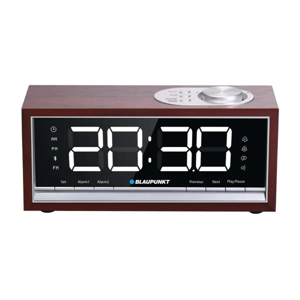 Часы-будильник Blaupunkt CR60BT Чёрный Бронзовый Нет