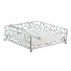 Servetėlės laikiklis DKD Home Decor Margarita Sidabras Metalinis Plastmasinis 18 x 19 x 6 cm