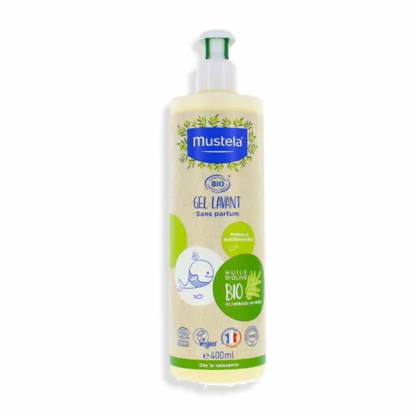 Geeli ja shampoo Mustela 400 ml