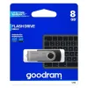 USB-pulk GoodRam UTS2 USB 2.0 Must Hõbedane 8 GB (1 Ühikut)