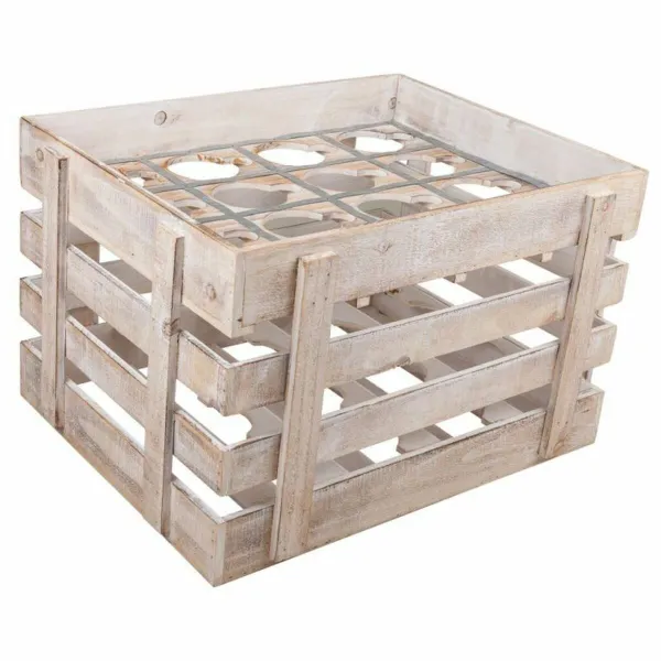 Подставка под бутылки Alexandra House Living Натуральный древесина ели 55 x 32 x 41 cm 16 бутылок Коробка