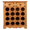Bottle rack Alexandra House Living PVC Wood Iron 31 x 69 x 63 cm With boxes