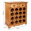 pudeļu statīvs Alexandra House Living PVC Koks Dzelzs 31 x 69 x 63 cm Ar kastēm
