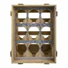 Bottle rack Alexandra House Living Natural Fir wood 32 x 43 x 33 cm 9 bottles Box