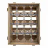 Bottle rack Alexandra House Living Natural Fir wood 32 x 55 x 41 cm 16 bottles Box