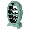 pudeļu statīvs Alexandra House Living Zaļš Koks 27 x 85 x 46 cm 12 pudeles