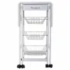 Kitchen Trolley Alexandra House Living White 37 x 79 x 91 cm