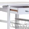 Virtuvinis vežimėlis Alexandra House Living Balta 37 x 79 x 91 cm